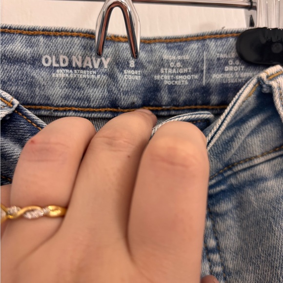 Old Navy High Rise O.G. Straight Denim Jeans Size 8 (short) - Picture 2 of 4